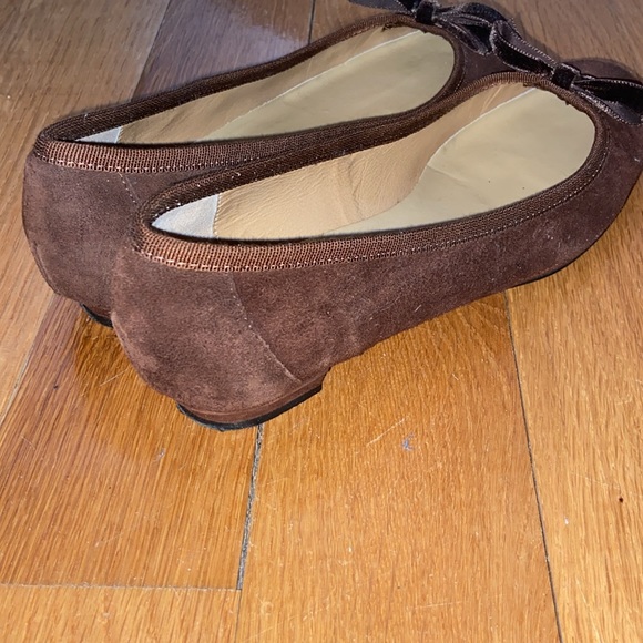 Brown suede ballet flats - Picture 4 of 5